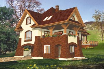  Projekt domu Nieboskłon I (WRH1132) - projekt domu z pełnym piętrem i poddaszem - Zdjęcie 3