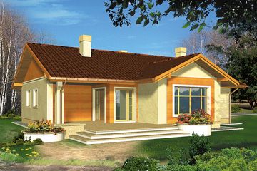  Projekt domu Octans (WRH1074) - projekt domu parterowego - Zdjęcie 3