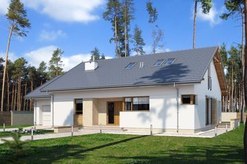  Projekt domu E-170 (WAX1076) - projekt domu parterowego - Zdjęcie 1