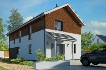  Projekt domu Brunico LMP345 (WRB1557) - projekt domu z pełnym piętrem - Zdjęcie 4