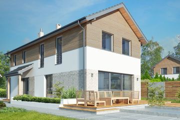  Projekt domu Brunico LMP345 (WRB1557) - projekt domu z pełnym piętrem - Zdjęcie 5