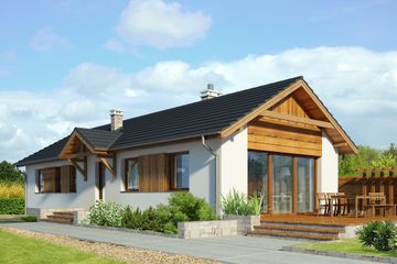  Projekt domu Evora LMB118 (WRB1559) - projekt domu parterowego - Zdjęcie 2