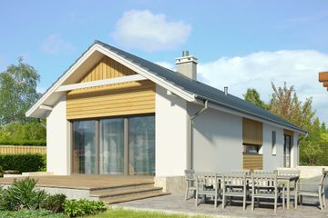  Projekt domu Evora LMB118 (WRB1559) - projekt domu parterowego - Zdjęcie 3