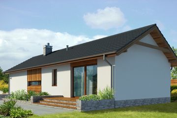  Projekt domu Evora LMB118 (WRB1559) - projekt domu parterowego - Zdjęcie 6