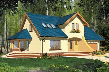  Projekt domu Parys II (WRH1142) - projekt domu parterowego z poddaszem - Zdjęcie 3