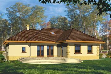  Projekt domu Pegaz I (WRH1197) - projekt domu parterowego - Zdjęcie 2