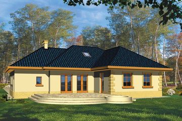  Projekt domu Pegaz I (WRH1197) - projekt domu parterowego - Zdjęcie 3