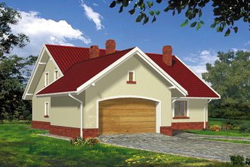  Projekt domu Perseid II (WRH1189) - projekt domu parterowego z poddaszem - Zdjęcie 2