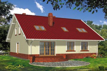  Projekt domu Perseid II (WRH1189) - projekt domu parterowego z poddaszem - Zdjęcie 4