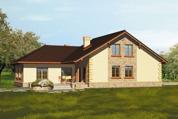  Projekt domu Proxima II (WRH1032) - projekt domu parterowego z poddaszem - Zdjęcie 3