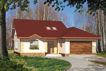  Projekt domu Proxima II (WRH1032) - projekt domu parterowego z poddaszem - Zdjęcie 4