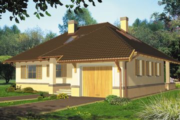  Projekt domu Pulsar Ia (WRH1195) - projekt domu parterowego z poddaszem - Zdjęcie 2