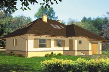  Projekt domu Pulsar Ia (WRH1195) - projekt domu parterowego z poddaszem - Zdjęcie 3