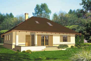  Projekt domu Pulsar Ia (WRH1195) - projekt domu parterowego z poddaszem - Zdjęcie 4