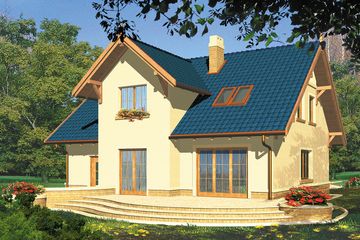  Projekt domu Scorpio I (WRH1075) - projekt domu parterowego z poddaszem - Zdjęcie 4