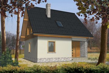  Projekt domu Sigma (WRH1177) - projekt domu parterowego z poddaszem - Zdjęcie 2