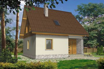  Projekt domu Sigma (WRH1177) - projekt domu parterowego z poddaszem - Zdjęcie 3