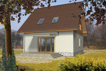  Projekt domu Sigma (WRH1177) - projekt domu parterowego z poddaszem - Zdjęcie 4