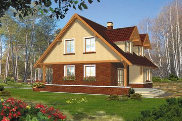  Projekt domu Arkadia I (WRH1080) - projekt domu parterowego z poddaszem - Zdjęcie 3