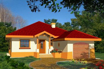  Projekt domu Blanka P (WRH1176) - projekt domu parterowego - Zdjęcie 2