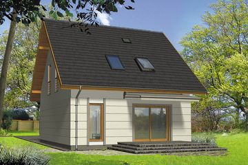  Projekt domu Dzeta (WRH1172) - projekt domu parterowego z poddaszem - Zdjęcie 4