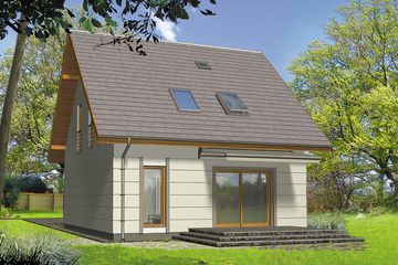  Projekt domu Dzeta (WRH1172) - projekt domu parterowego z poddaszem - Zdjęcie 5