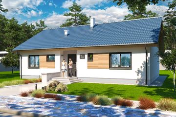  Projekt domu Telimena (WOE1081) - projekt domu parterowego - Zdjęcie 1