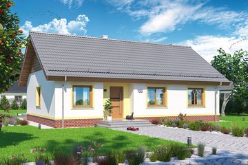  Projekt domu Tamina mała PS (WOE1083) - projekt domu parterowego - Zdjęcie 1