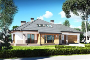  Projekt domu Szeherezada N 2G (BSB1107) - projekt domu parterowego z poddaszem - Zdjęcie 1