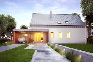  Projekt domu Gdynia (GDD1028) - projekt domu parterowego z poddaszem - Zdjęcie 1