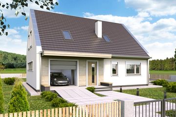  Projekt domu Robin b (WRD2426) - projekt domu parterowego z poddaszem - Zdjęcie 2