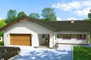  Projekt domu w Nowym Meksyku 2G (KRN1076) - projekt domu parterowego - Zdjęcie 1