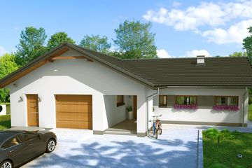  Projekt domu w Nowym Meksyku (KRN1077) - projekt domu parterowego - Zdjęcie 1