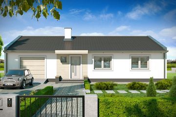  Projekt domu Simple 3 (WRD2439) - projekt domu parterowego - Zdjęcie 1