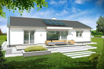  Projekt domu Simple 3 (WRD2439) - projekt domu parterowego - Zdjęcie 3