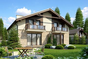  Projekt domu Todi Termo (KRH1401) - projekt domu parterowego z poddaszem - Zdjęcie 2