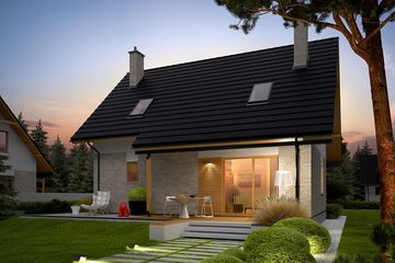  Projekt domu Oli (WRC2611) - projekt domu parterowego z poddaszem - Zdjęcie 2