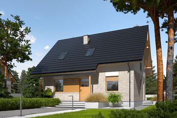  Projekt domu Oli (WRC2611) - projekt domu parterowego z poddaszem - Zdjęcie 3