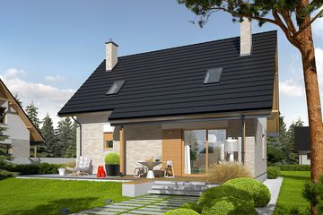  Projekt domu Oli (WRC2611) - projekt domu parterowego z poddaszem - Zdjęcie 4