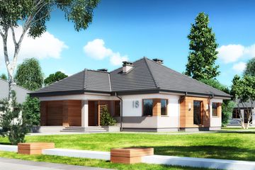  Projekt domu Hobbit IV N (BSB1110) - projekt domu parterowego - Zdjęcie 1