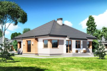  Projekt domu Hobbit IV N (BSB1110) - projekt domu parterowego - Zdjęcie 2