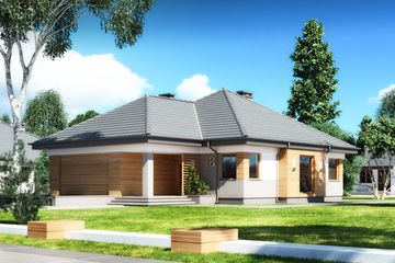  Projekt domu Hobbit IV N 2G (BSB1111) - projekt domu parterowego - Zdjęcie 1