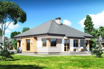  Projekt domu Hobbit IV N 2G (BSB1111) - projekt domu parterowego - Zdjęcie 2