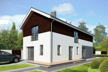 Projekt domu Lincoln LMP347 - z pełnym piętrem dom o powierzchni 147,82 m², dach dwuspadowy - ujęcie 5
