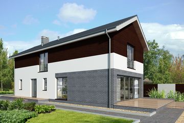 Projekt domu Lincoln LMP347 - z pełnym piętrem dom o powierzchni 147,82 m², dach dwuspadowy - ujęcie 6