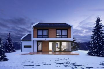  Projekt domu Skagen DCP401 (WOB1622) - projekt domu z pełnym piętrem - Zdjęcie 1