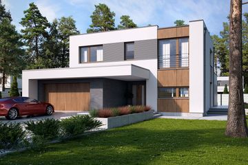  Projekt domu Mikado (BSE1082) - projekt domu z pełnym piętrem - Zdjęcie 1