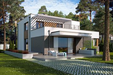  Projekt domu Mikado (BSE1082) - projekt domu z pełnym piętrem - Zdjęcie 2