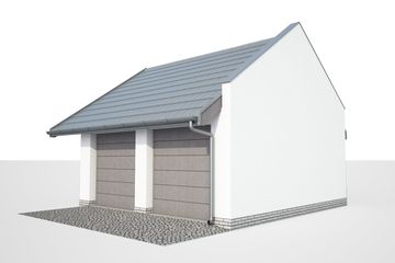  Projekt garażu G330D (SLN2384) - projekt garażu parterowego - Zdjęcie 3