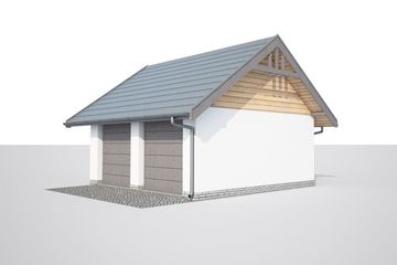  Projekt garażu G330C (SLN2386) - projekt garażu parterowego - Zdjęcie 3